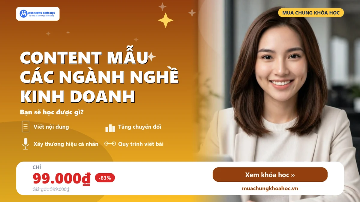 Content mẫu các ngành nghề kinh doanh