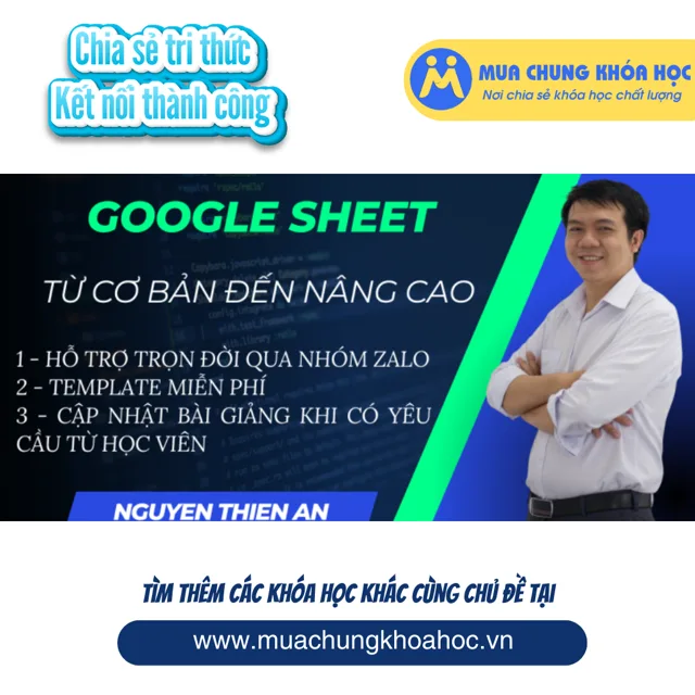 GDL24 - Khóa học SpreadSheet từ cơ bản đến nâng cao