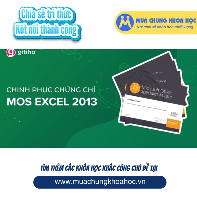 GVP37 - MOSE - Chinh phục MOS EXCEL 2013 cùng Nimbus