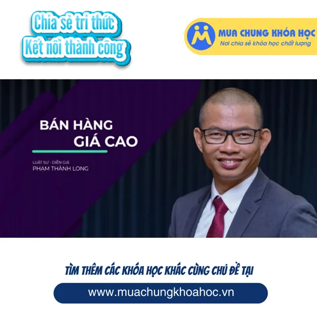 Nghệ thuật bán hàng giá cao