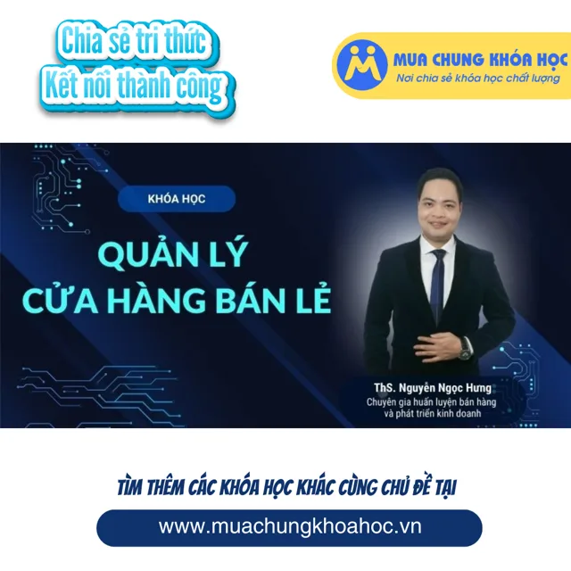 UKD08. Quản lý cửa hàng bán lẻ