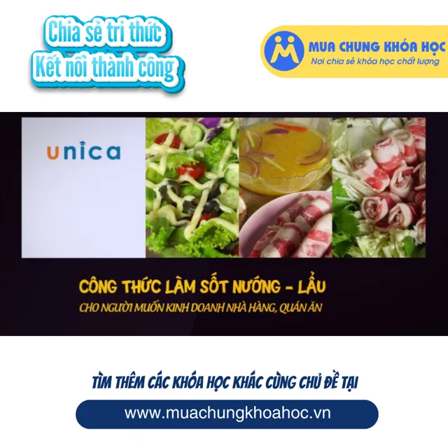 UKD111 Công thức làm sốt nướng - lẩu cho người kinh doanh nhà hàng, quán ăn