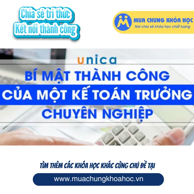 UKD137 Bí mật thành công của một kế toán trưởng chuyên nghiệp