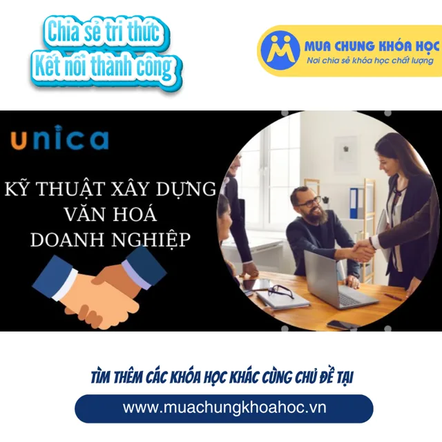 UKD166 Kỹ thuật xây dựng văn hóa doanh nghiệp