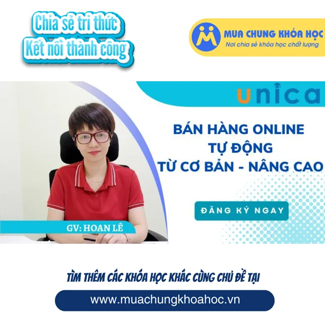 UKD194 Bán hàng Online tự động - từ cơ bản tới nâng cao