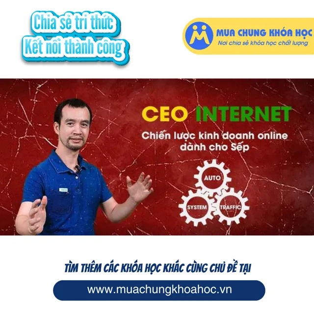 UKD25. CEO INTERNET - Chiến lược kinh doanh online dành cho Sếp