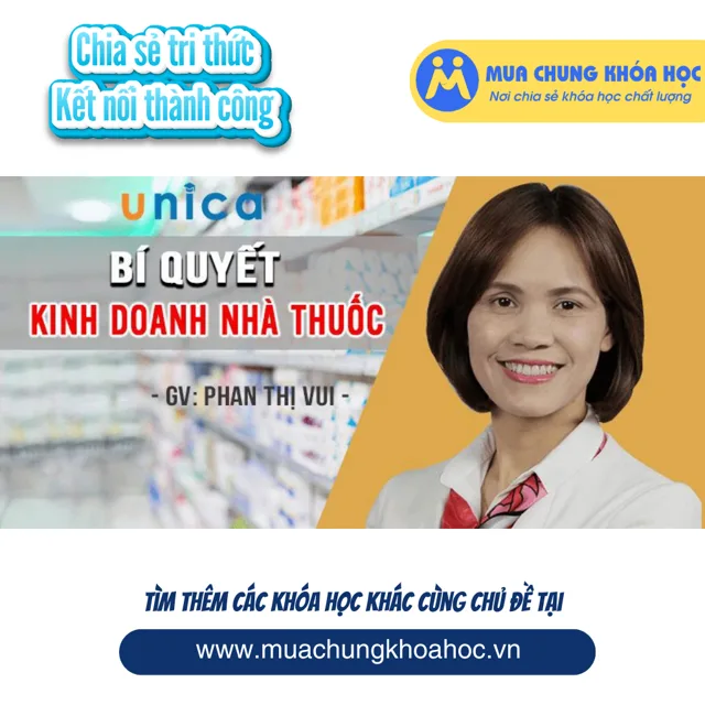 UKD70. Bí quyết kinh doanh nhà thuốc