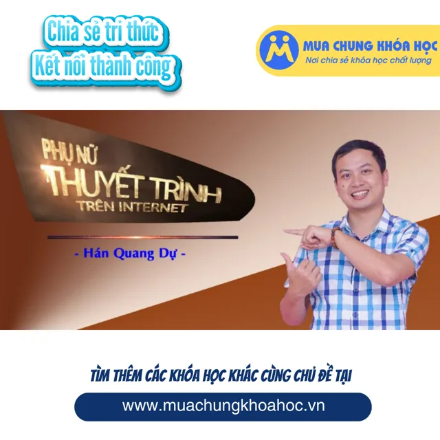 UKN125. Phụ nữ thuyết trình trên Internet