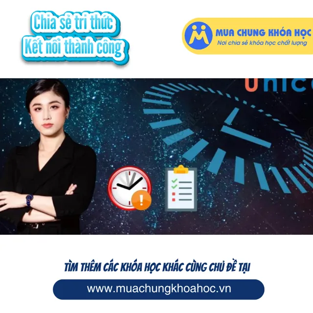 UKN181 Quản lý thời gian Làm chủ cuộc đời