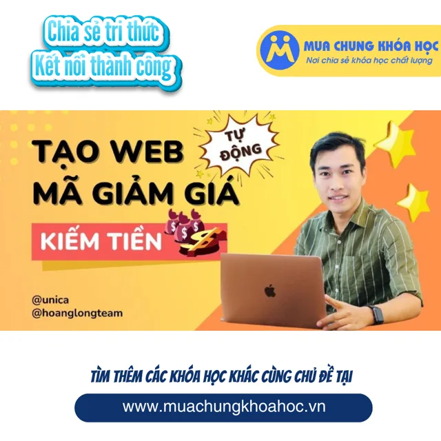 UMK137 Tạo web mã giảm giá kiếm tiền với Affiliate