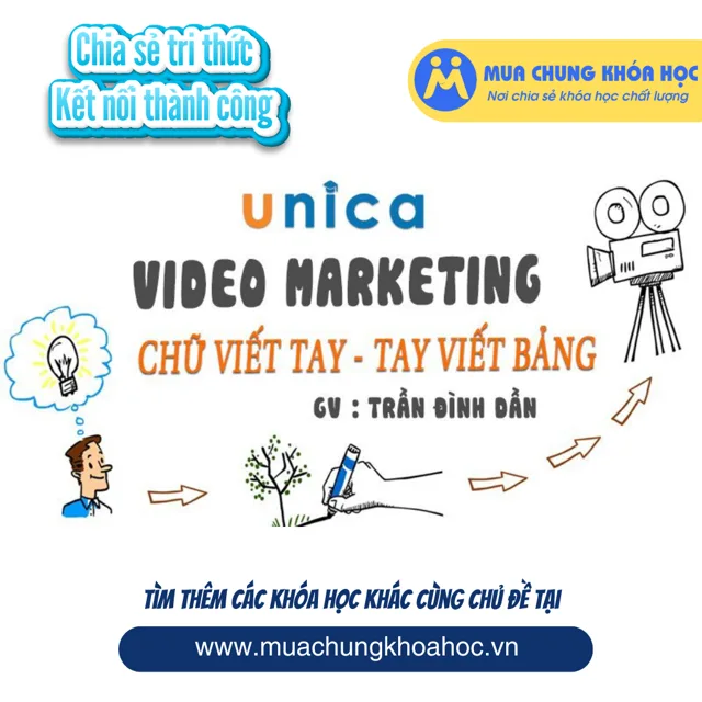 UMK48. NEW Video Marketing chữ viết tay - Tay viết bảng