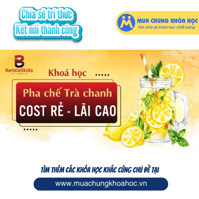 UPCS214. Khoá học pha chế trà chanh vốn ít lời nhiều
