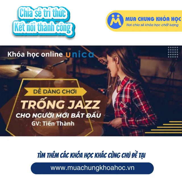 UPCS274 Trống Jazz cho người mới bắt đầu