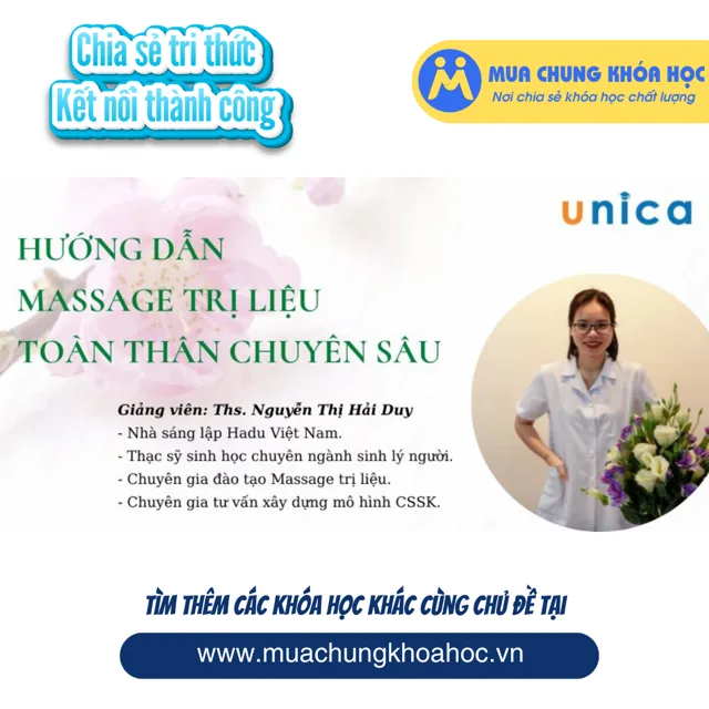 USK140. Hướng dẫn massage trị liệu toàn thân chuyên sâu