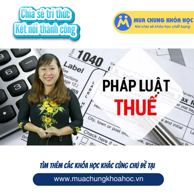 UTC18. Pháp luật thuế