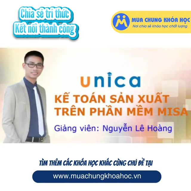 UTC33 Kế toán sản xuất, dịch vụ trên phần mềm Misa
