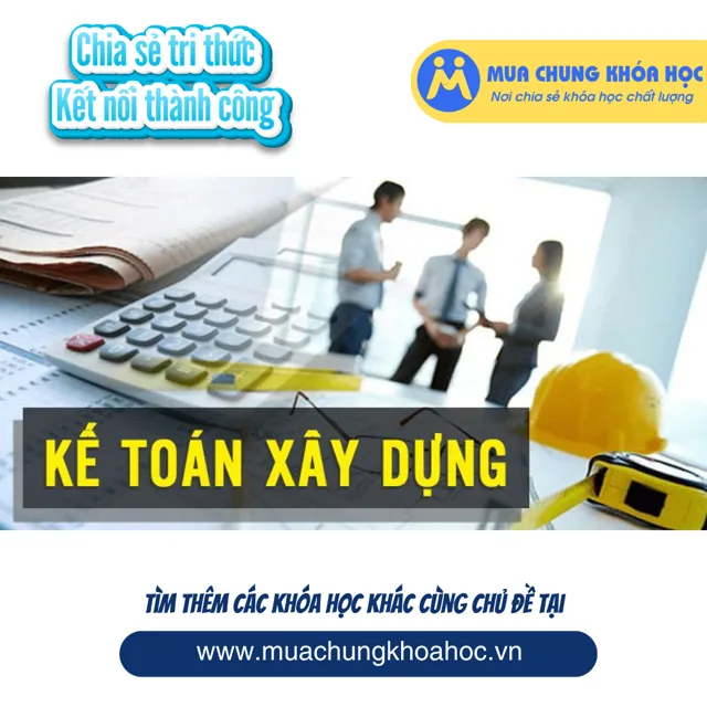 UTC38 Kế toán xây dựng