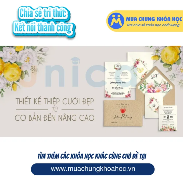 UXD94. Học thiết kế thiệp cưới đẹp từ căn bản tới nâng cao